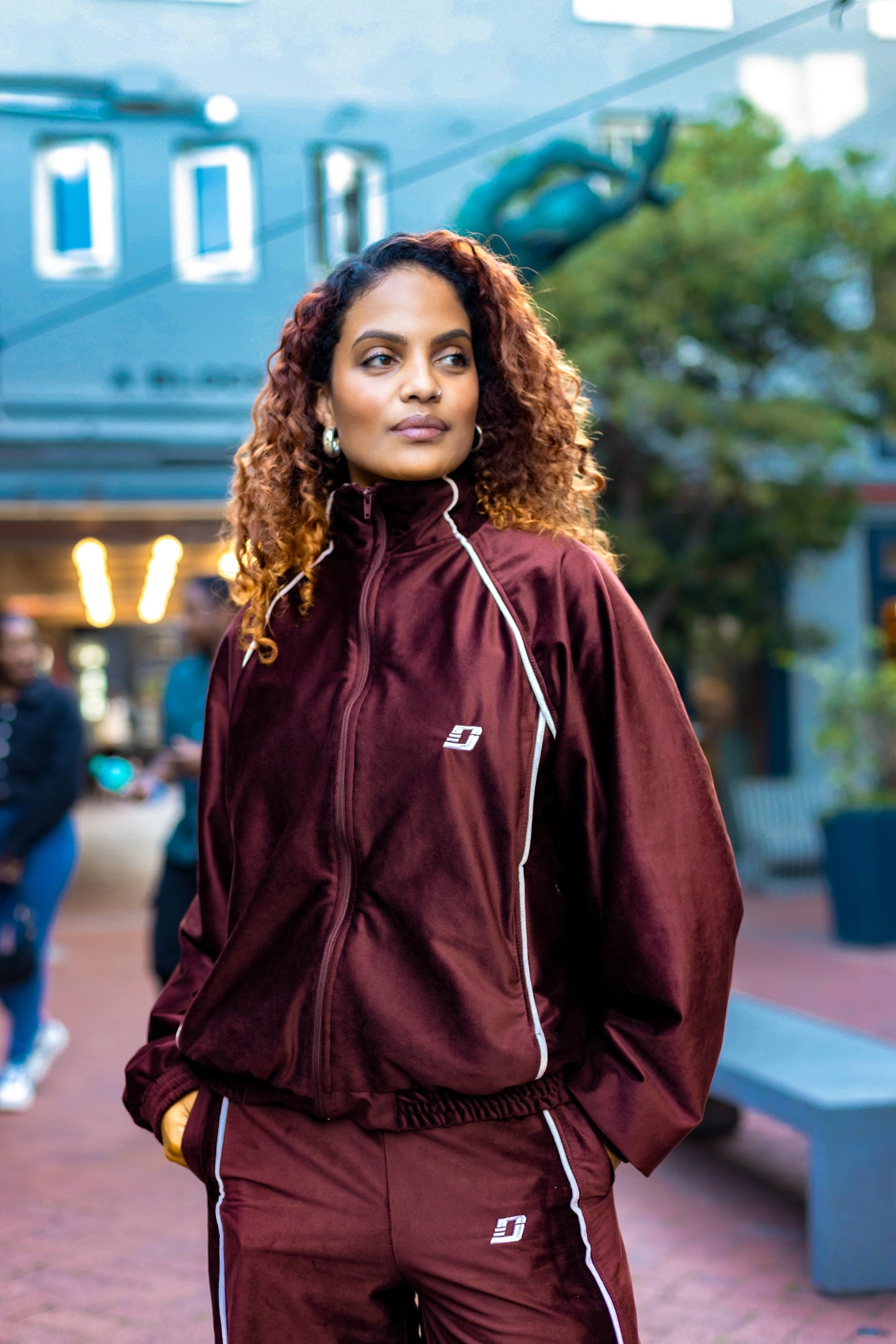 Burgundy Nostalgia 2.0 Tracksuit Jacket