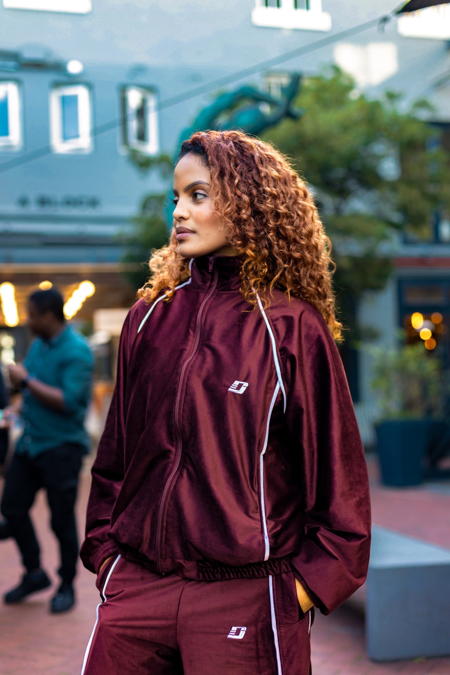 Burgundy Nostalgia 2.0 Tracksuit Jacket